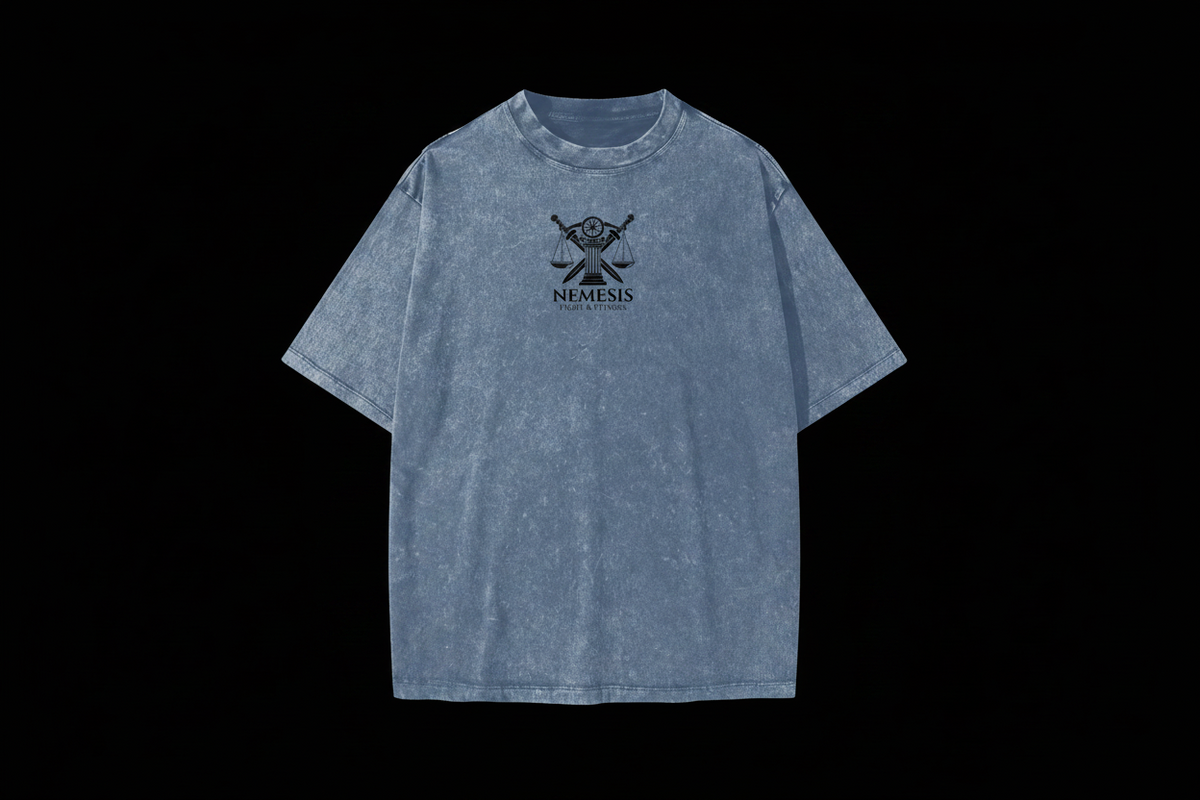 nemesis,Judgment,TShirt,Wash,Heavyweight,Unisex,Fightwear,Gymwear