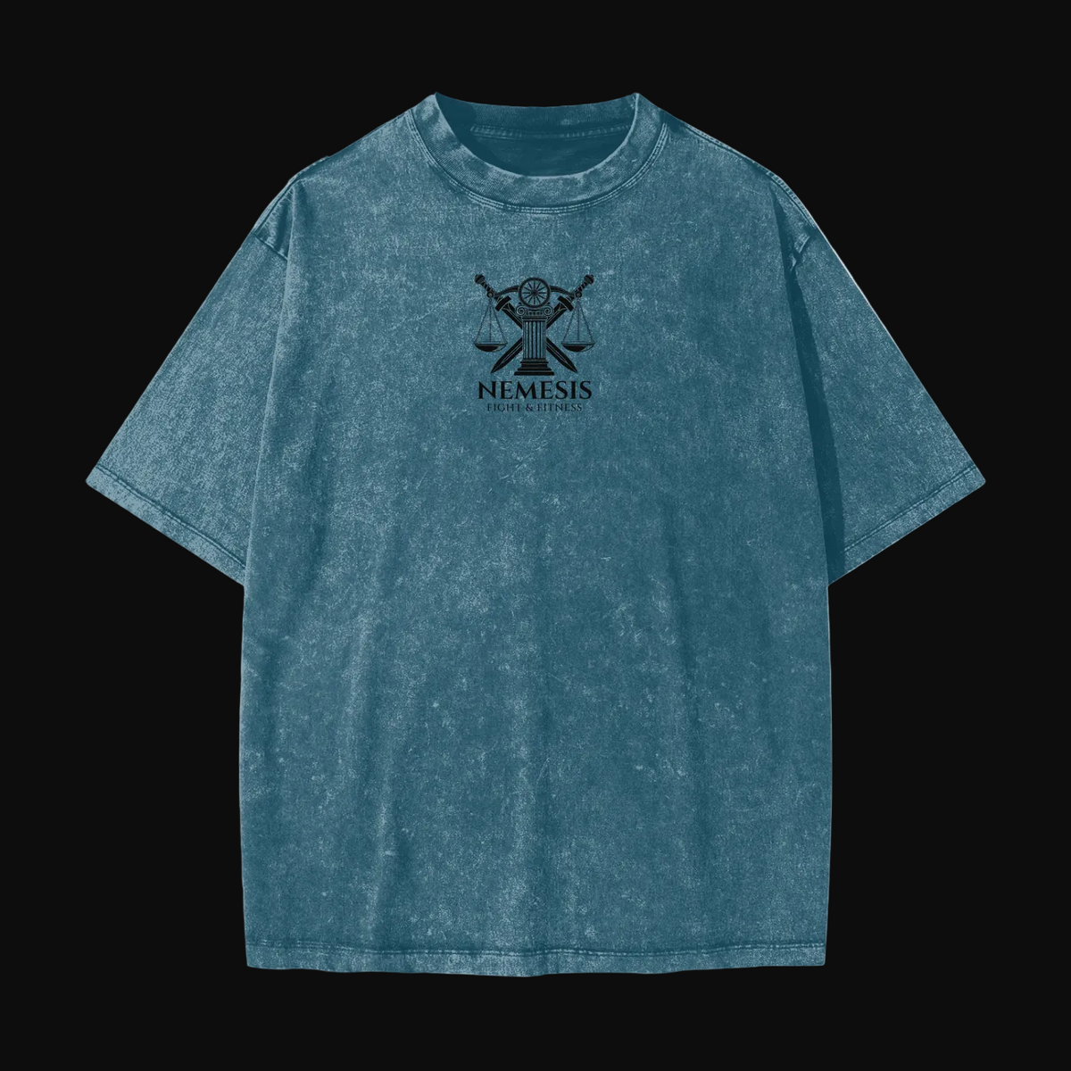 Nemesis,Vengeance,TShirt,Wash,Heavyweight,Unisex,Fightwear,Gymwear