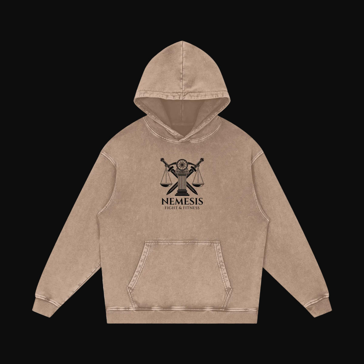 Nemesis,Judgment,Collection,Hoodie,Washed,Oversized,Unisex,gymwear,fightwear,streetwear