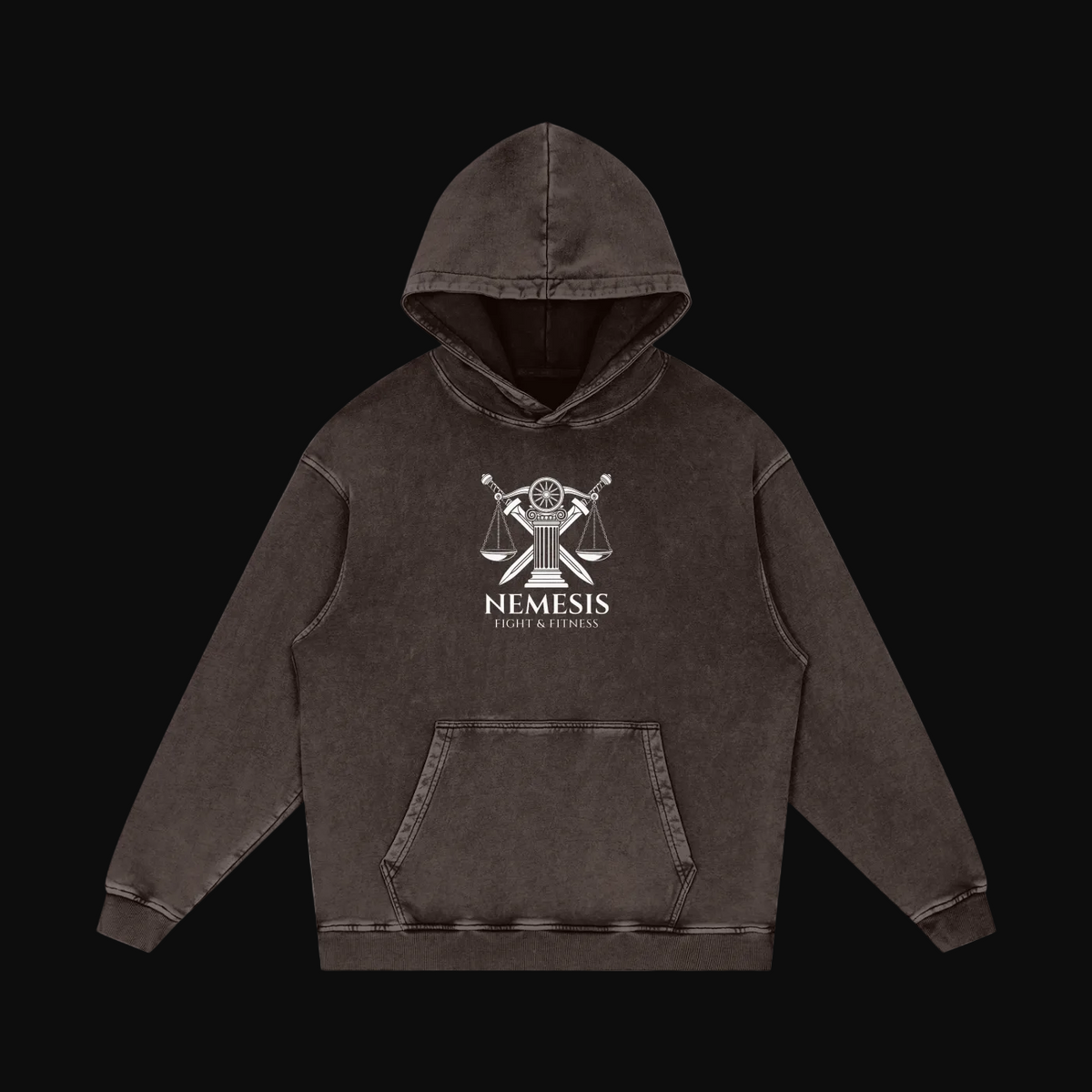 Nemesis,Judgment,Collection,Hoodie,Washed,Oversized,Unisex,gymwear,fightwear,streetwear