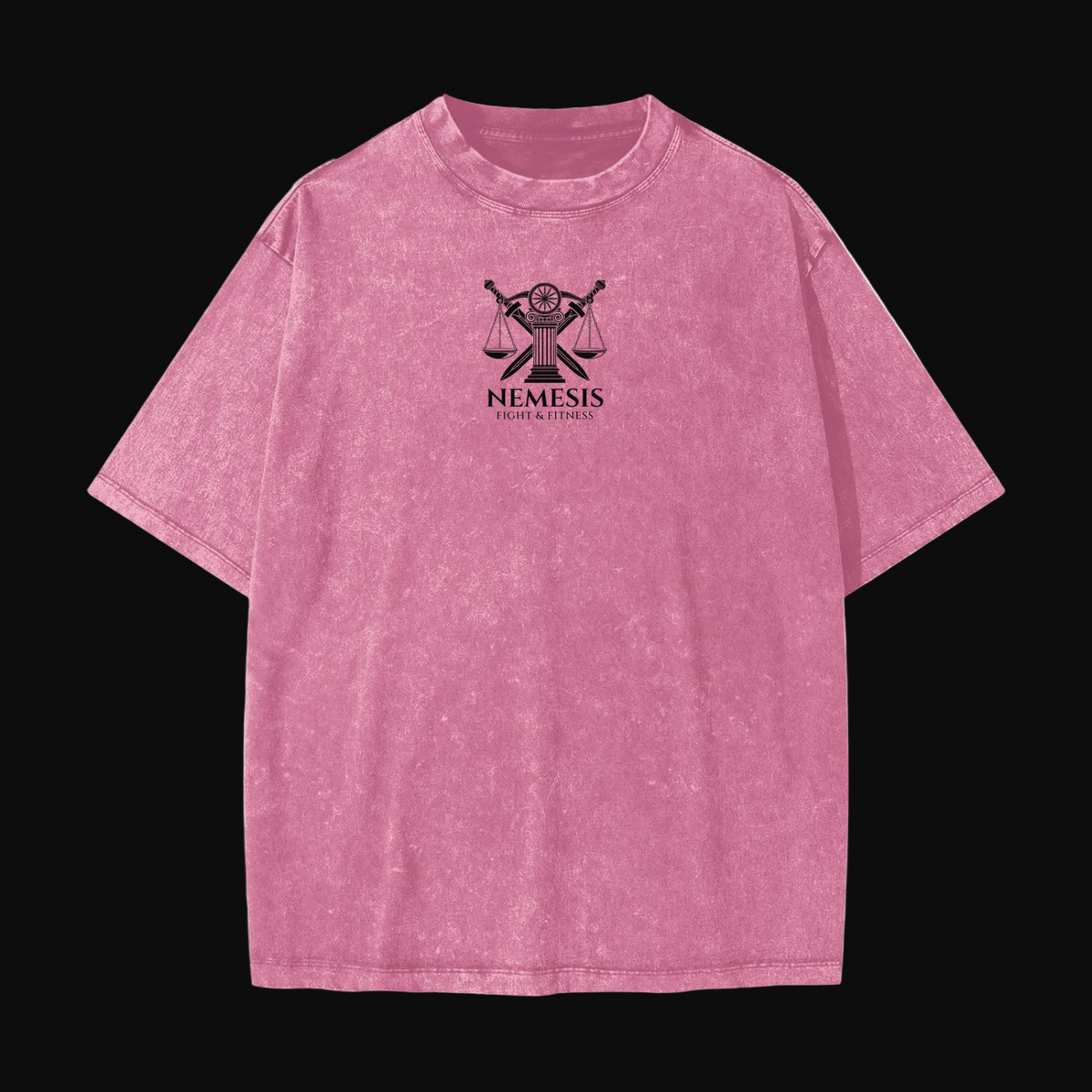 Nemesis,Vengeance,TShirt,Wash,Heavyweight,Unisex,Fightwear,Gymwear