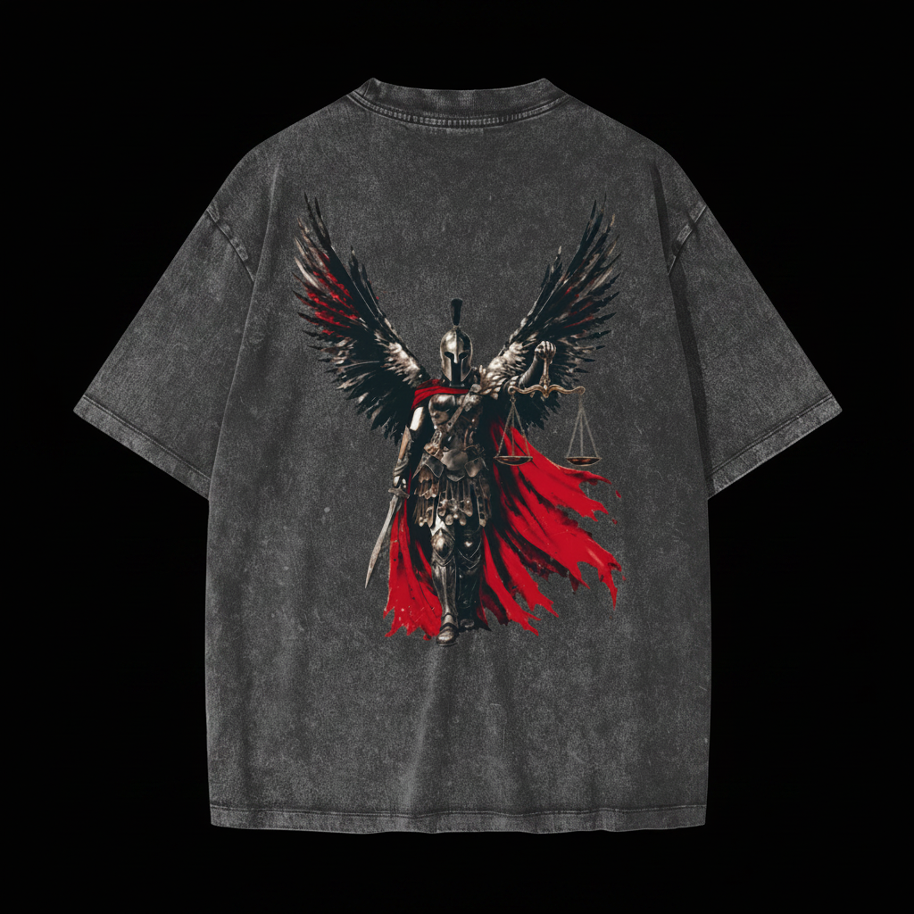 nemesis,Judgment,TShirt,Wash,Heavyweight,Unisex,Fightwear,Gymwear